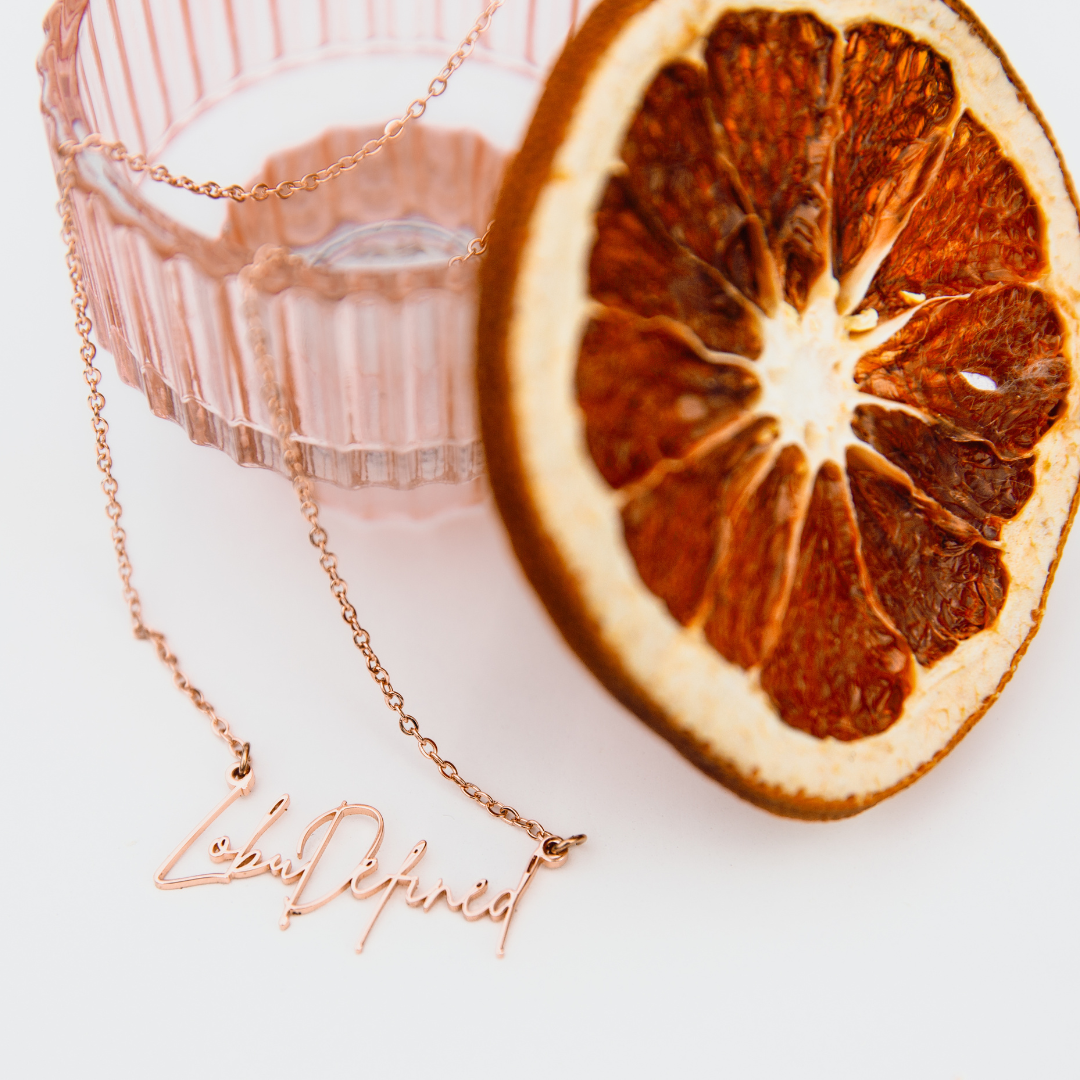 ArtWorn Custom Heirloom Necklace Rose Gold