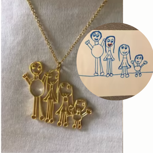 ArtWorn Custom Heirloom Necklace 18k Gold