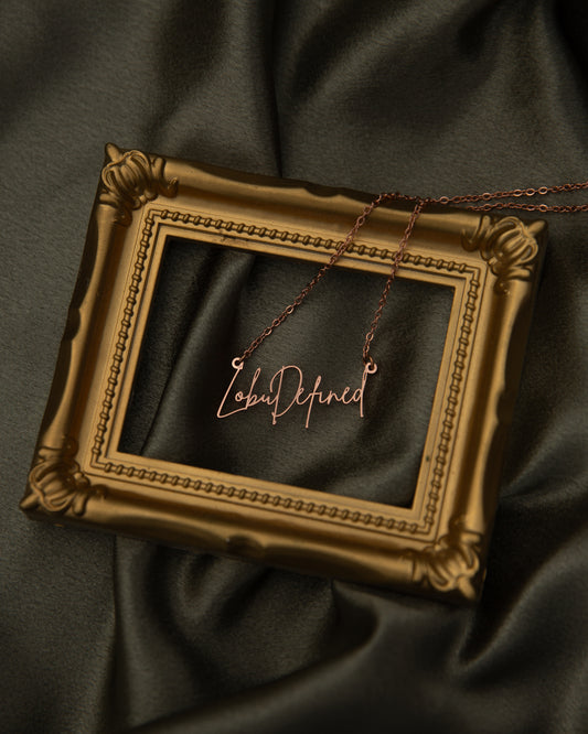 ArtWorn Custom Heirloom Necklace Rose Gold